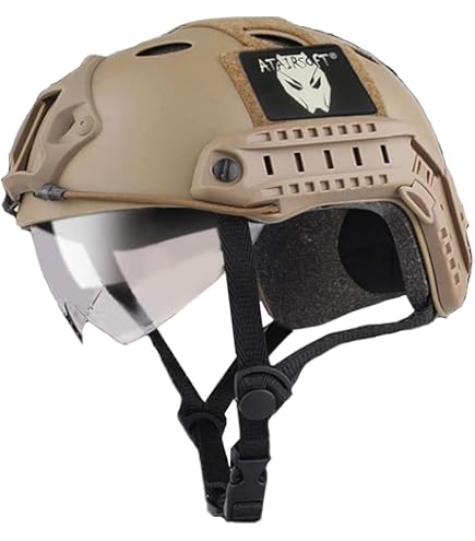 高品質FASTタイプ NIJ IIIA PE防弾ヘルメット55-62cm TAN 高品質FASTタイプ NIJ IIIA PE防弾ヘルメット55-62cm TAN Amazon.co.jp